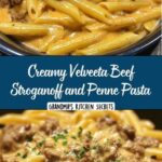 Easy Creamy Velveeta Beef Stroganoff with Penne – Cheesy One Pot Pasta