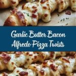 Garlic Butter Bacon Alfredo Pizza Twists: The Comfort Food of the World