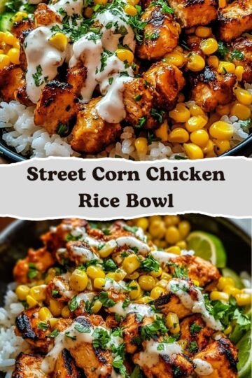 Street Corn Chicken Rice Bowl