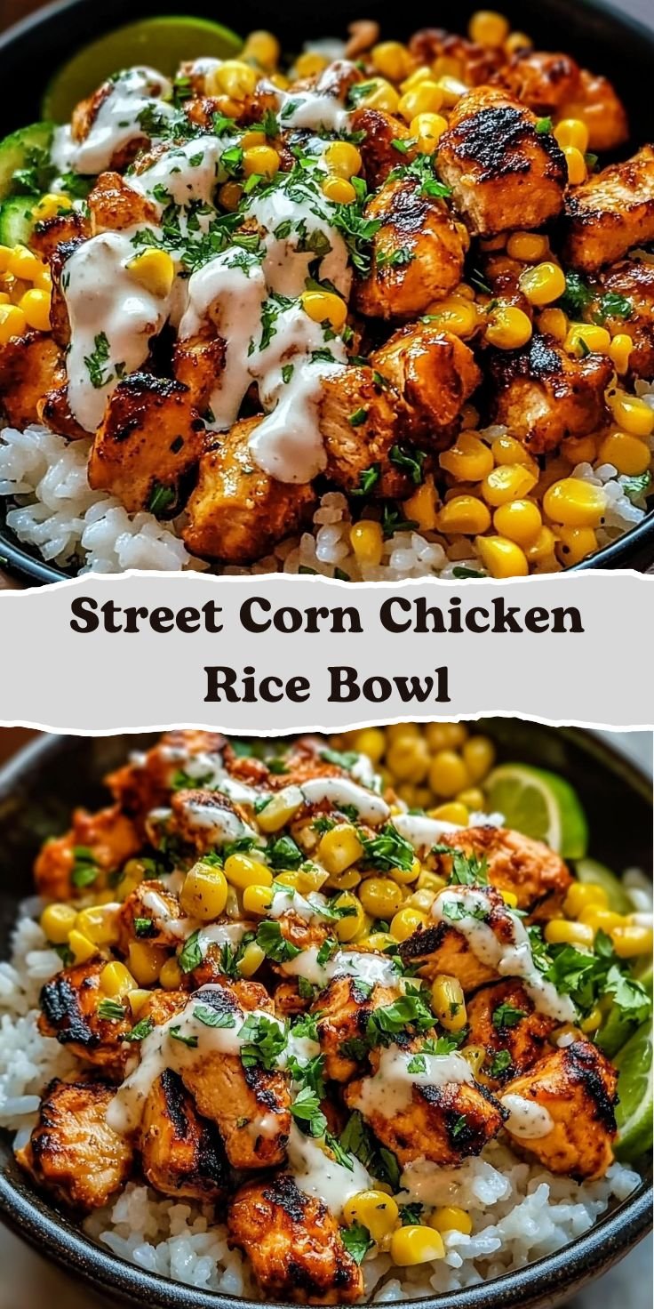 Street Corn Chicken Rice Bowl