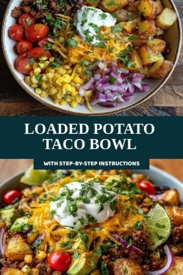 Loaded Potato Taco Bowl