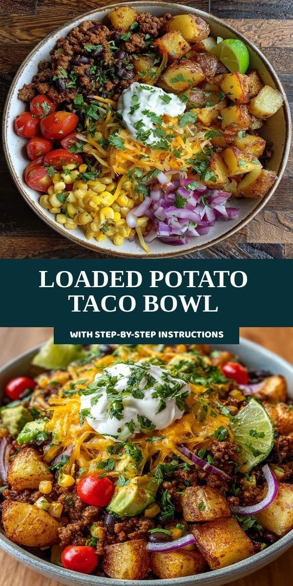 Loaded Potato Taco Bowl