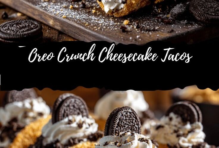 Oreo Crunch Cheesecake Tacos