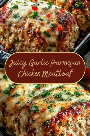 Garlic Parmesan Chicken Meatloaf