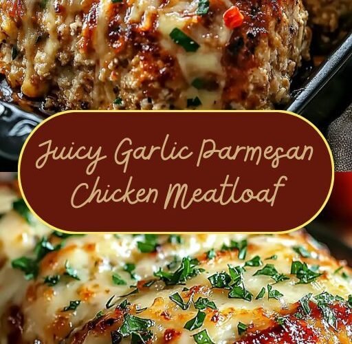 Garlic Parmesan Chicken Meatloaf