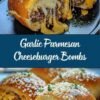 Garlic Parmesan Cheeseburger Bombs