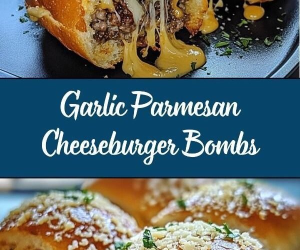 Garlic Parmesan Cheeseburger Bombs
