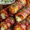 Bacon Wrapped Mozzarella Sticks