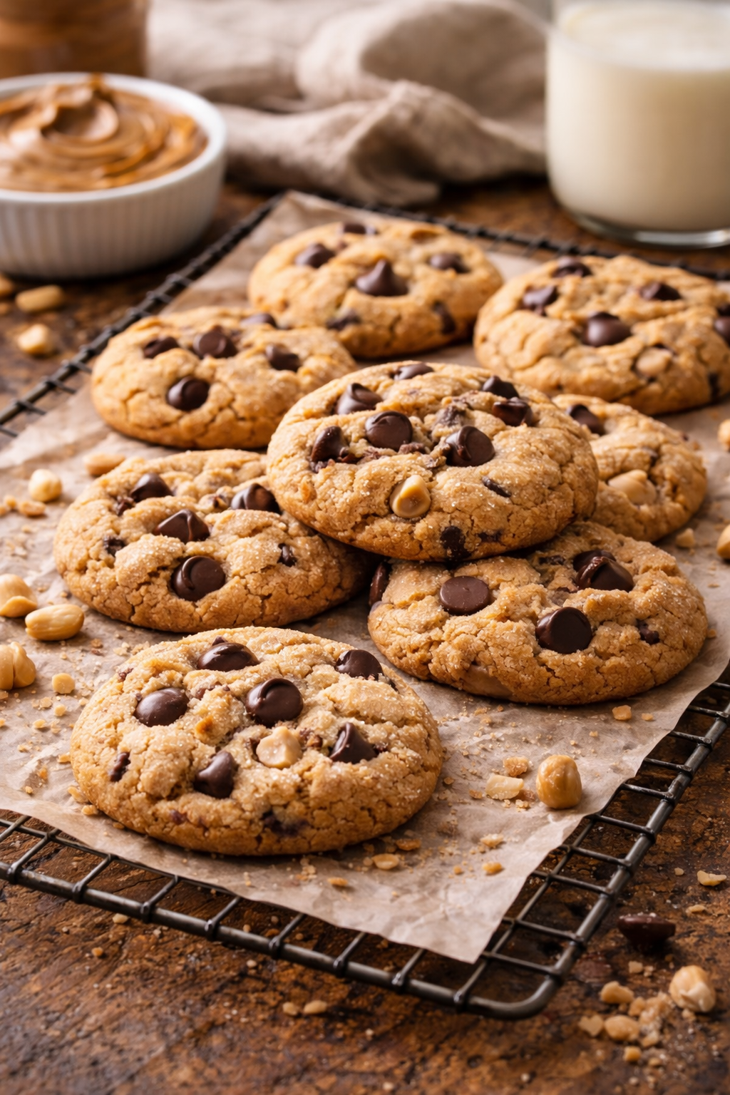 Peanut Butter Chocolate Chip Cookies