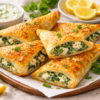 Feta and Spinach Stuffed Puff Pastry