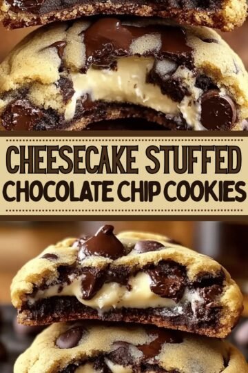 Cheesecake Stuffed Chocolate Chip Cookies