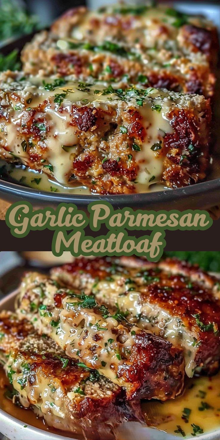 Garlic Parmesan Meatloaf