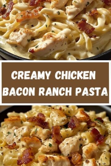 Creamy Chicken Bacon Ranch Pasta