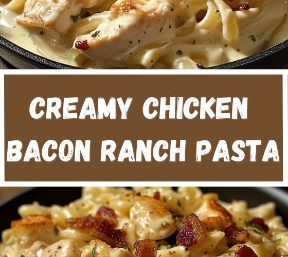 Creamy Chicken Bacon Ranch Pasta
