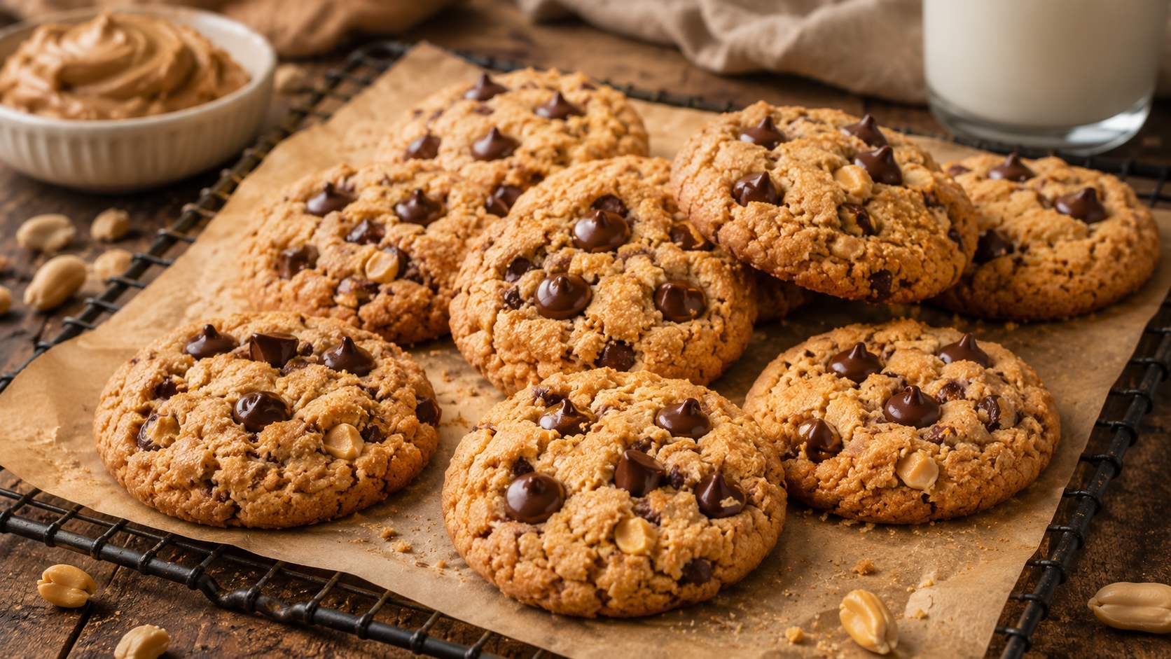 Peanut Butter Chocolate Chip Cookies