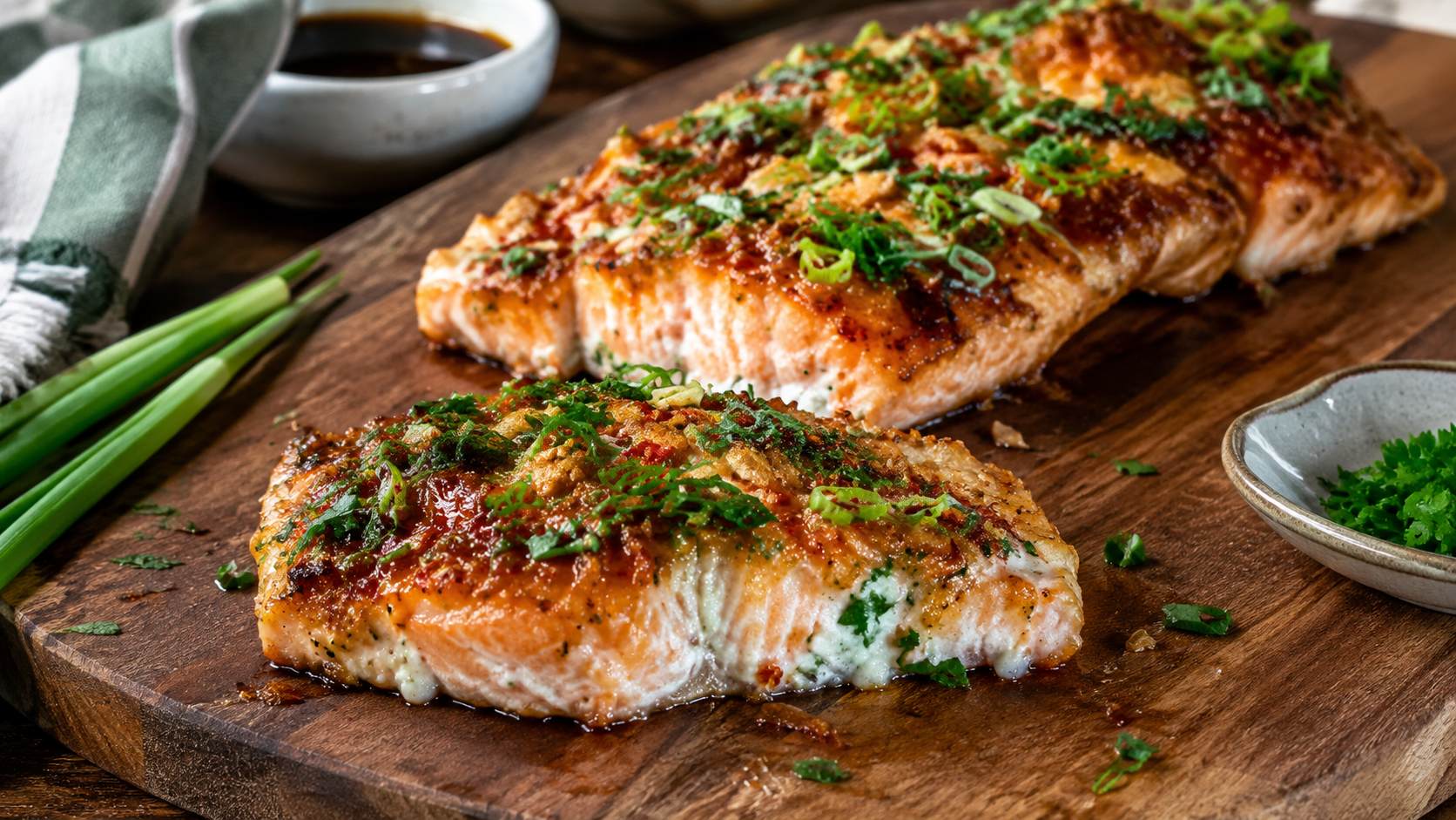 Spicy Salmon Sushi Bake