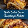 Garlic Butter Bacon Cheeseburger Roll-ups
