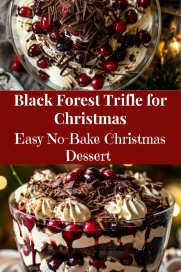 Black Forest Trifle for Christmas