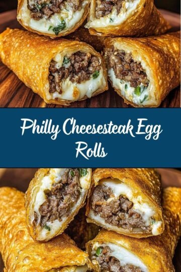 Philly Cheesesteak Egg Rolls