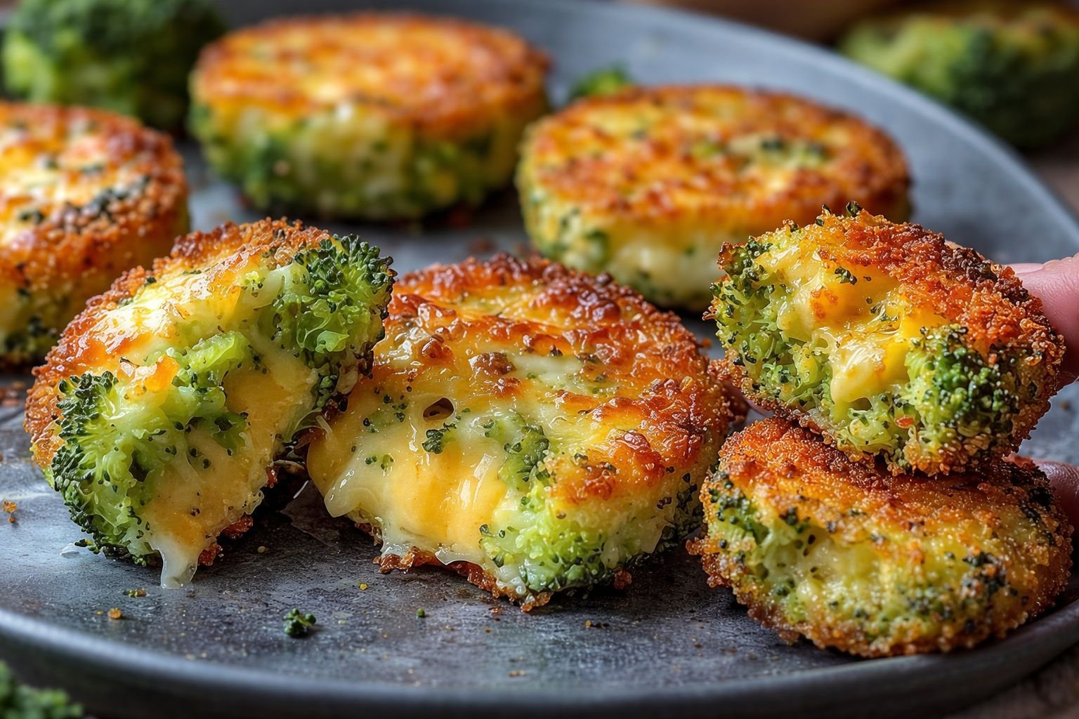 Low-Carb Broccoli Cheese Rounds