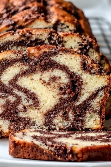 Marble Moist Loaf Cake