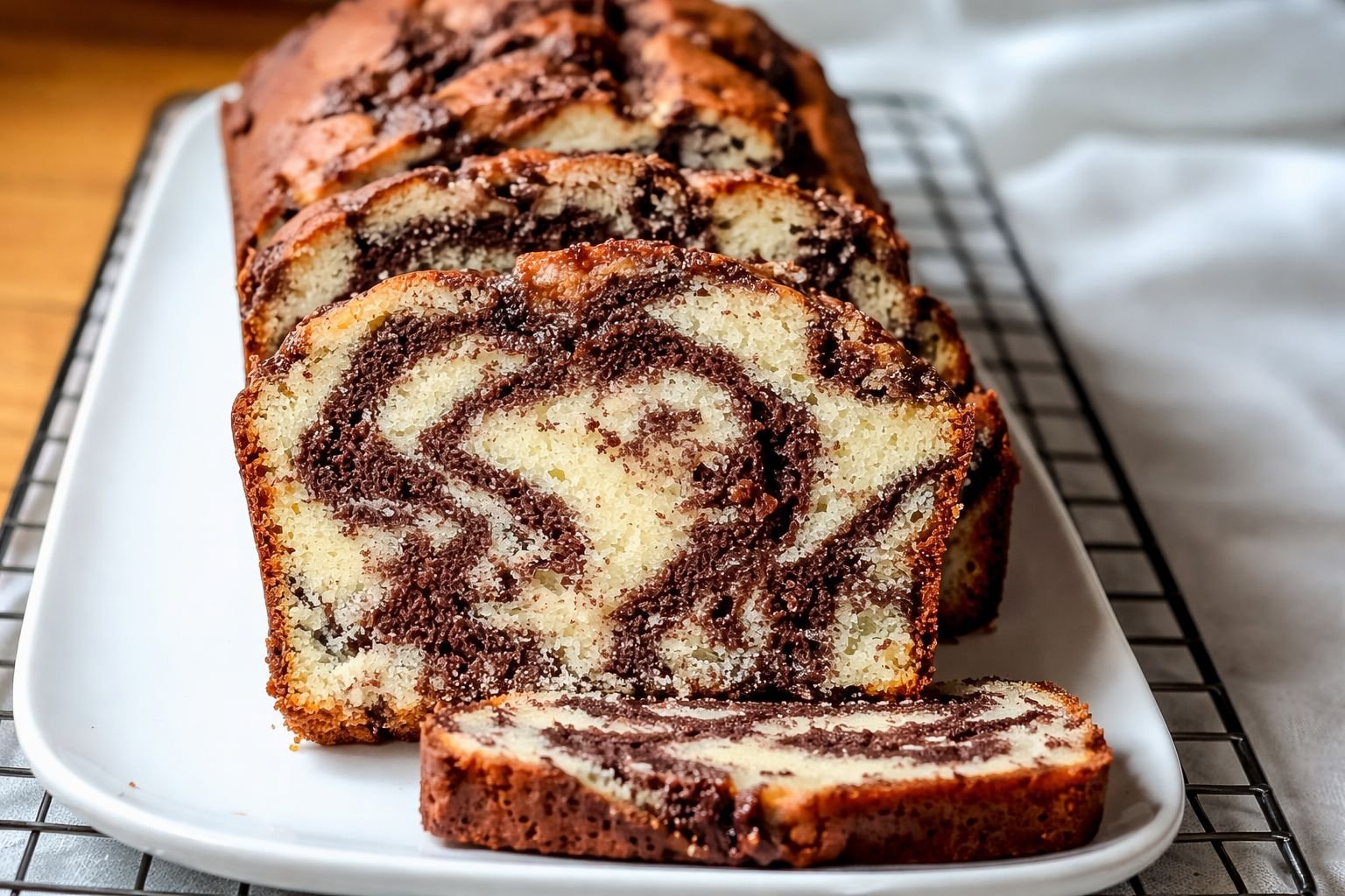 Marble Moist Loaf Cake