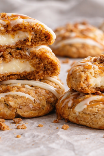 Salted Caramel Cheesecake Cookies
