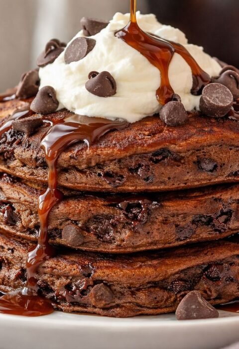 Fluffy Chocolate Pancakes