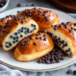 Chocolate Chip Vanilla Custard Brioches