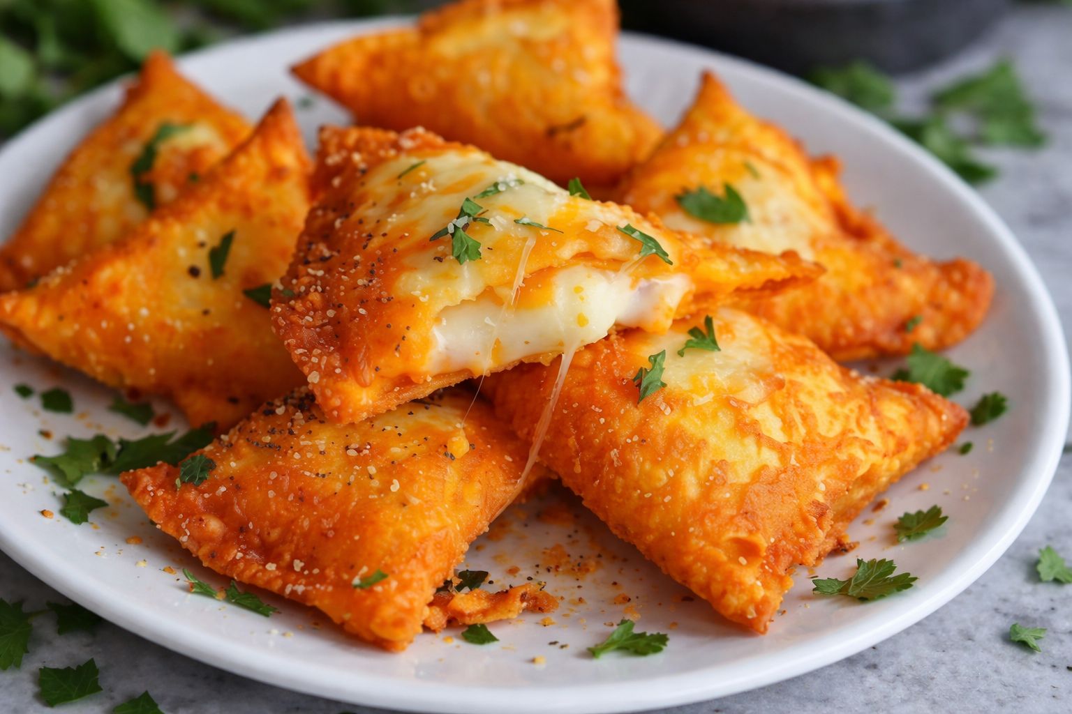 Fried Cheese Stuffed Doritos