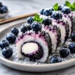 Blueberry Cheesecake Sushi Rolls
