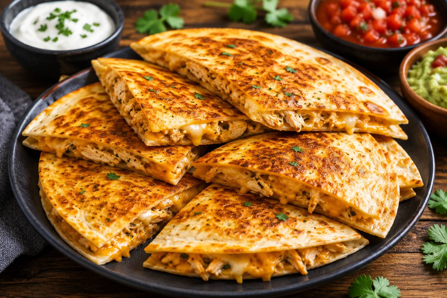 Crispy Ranch Quesadillas Recipe