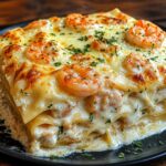 Garlic Butter Shrimp Scampi Lasagna