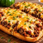 Sloppy Joe Garlic Bread Bake